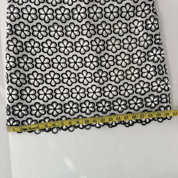 Julia Jordan Daisy Dress/Black & White/Sleeveless/Lined/Sheath/Elegant/Sz 6 - Picture 9 of 11
